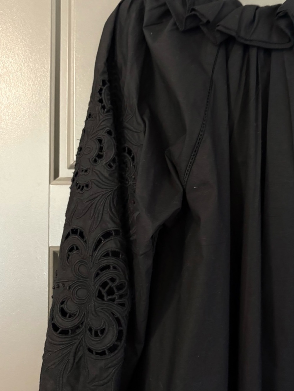 Scarlett Poppies Antonina Black Poplin Top - Picture 6 of 9